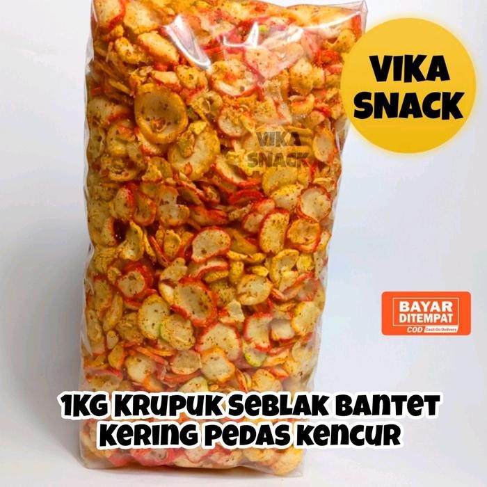 

1KG Krupuk Seblak Bantet Kering Bumbu Kencur Pedas New