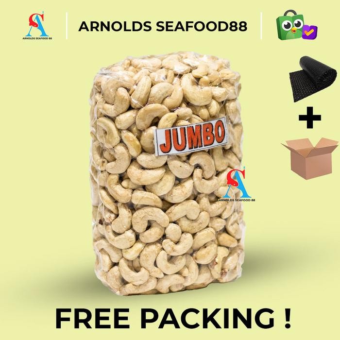 

Kacang Mede Jumbo Mentah Asli Sulawesi Kualitas Super 1kg Vacuum New