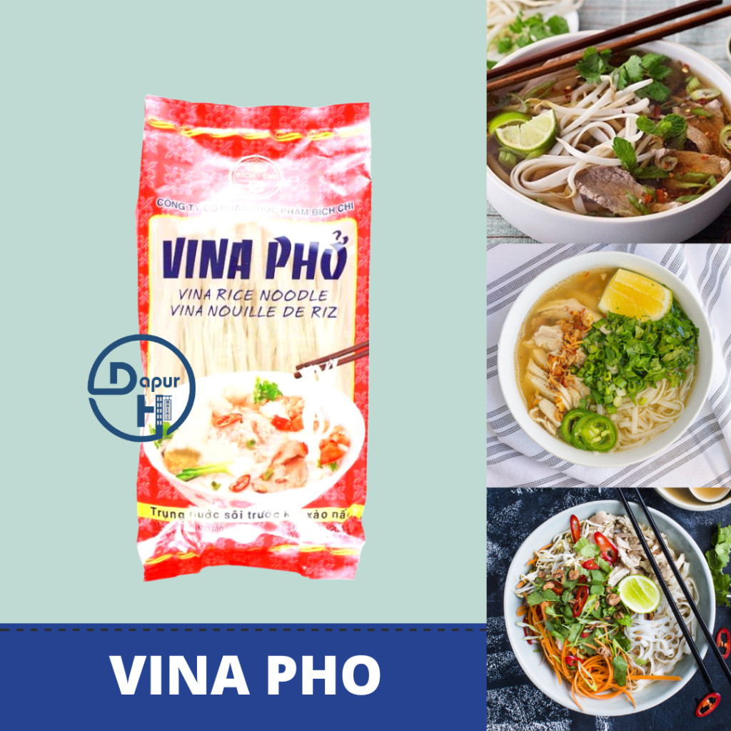 

Terlaris! BICH CHI VINA PHO Vietnam Rice Noodle 400 g /Kwetiau Mie Beras//