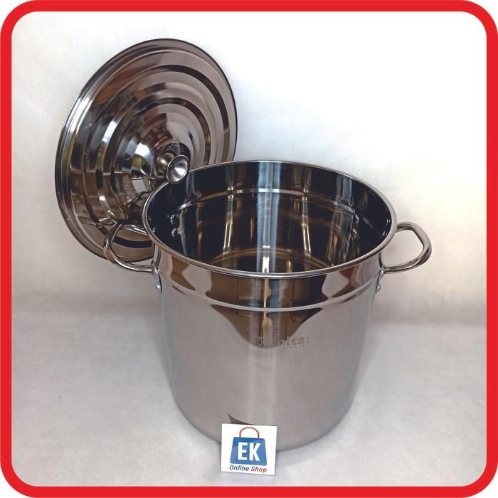 Panci Stainless 40cm Kimitsu Dandang Stainless Steel Panci Stainless Steel Tebal Panci Dandang