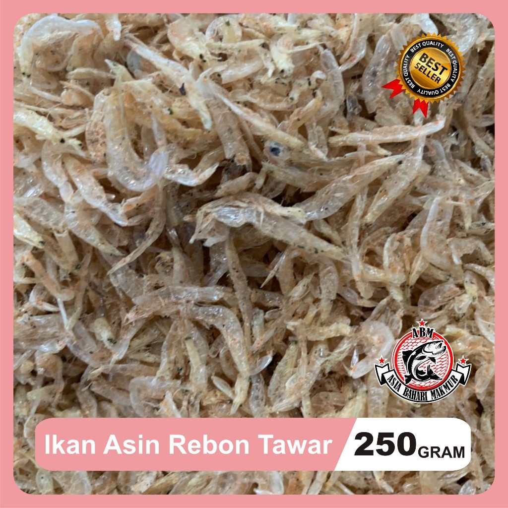 

Terlaris! Ikan Asin Udang Rebon Tawar Super Tawar 250 Gr