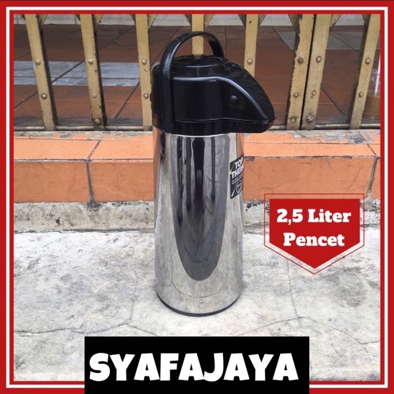 Termos Air Panas Stainless / Termos Pencet / Termos Stainless SUNFLASK 2 Liter- 2.5 Liter - 3 Liter