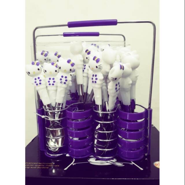 Sendok Set Hello kitty ungu