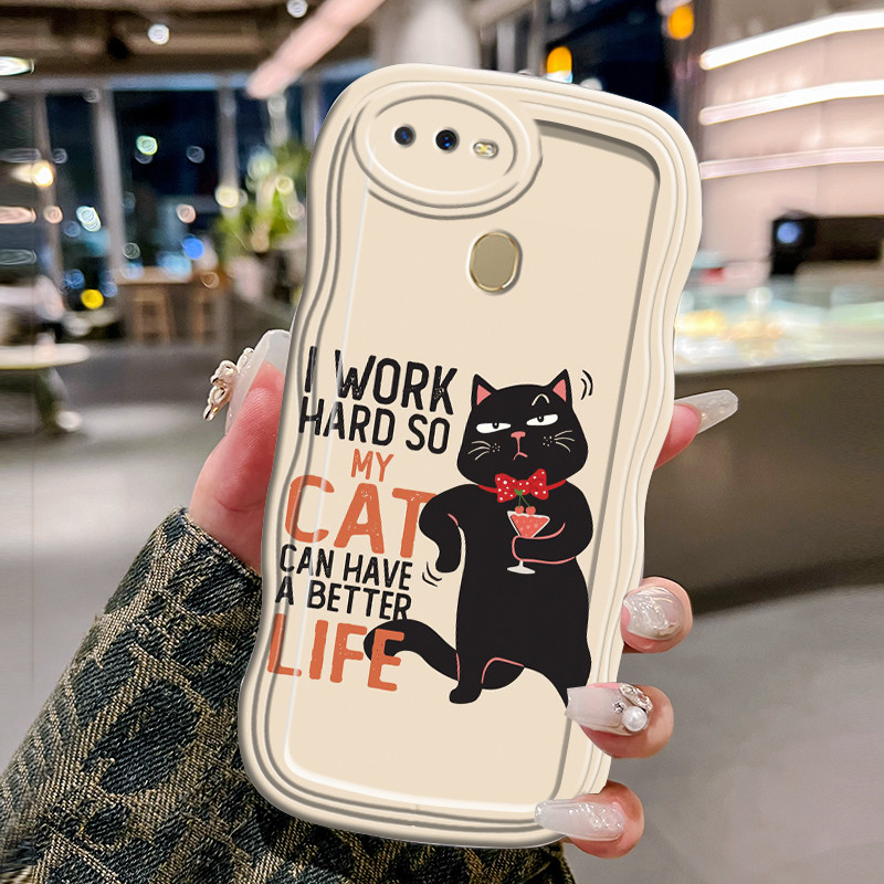 Casing Hp Untuk OPPO A7 A5s A12 A12s A11K Case Casing HP gelombang Kesing Silikon Softcase Kasing mo