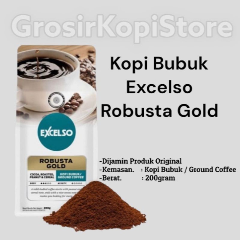 

PROMO Kopi Bubuk Excelso Robusta Gold 200g