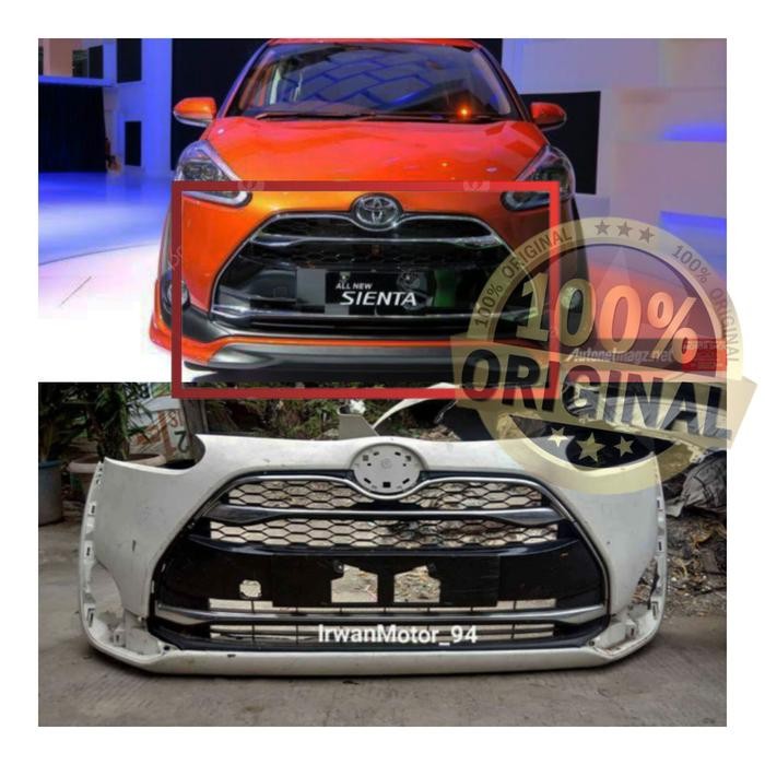 bumper bemper Sienta type Q original plus ram bumper