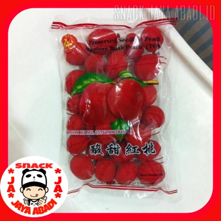 

Terlaris! Manisan Buah Persik Merah / Crunch Peach / Buah Dewa Gr