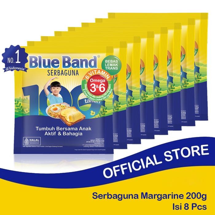 

Barbara.storee Blue Band Serbaguna Margarine Sachet 200gr isi 8pcs