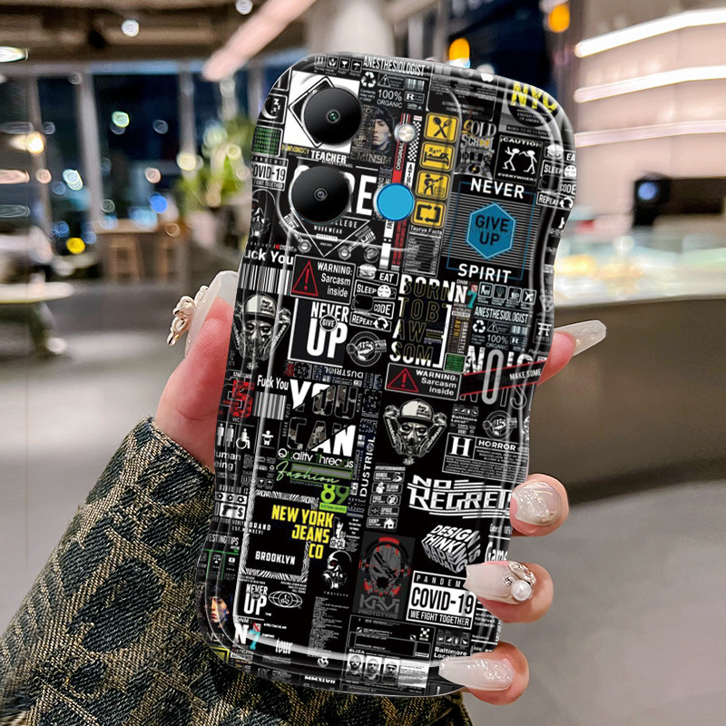 Casing Hp Untuk Infinix Smart 7 Smart 7 HD Case Casing HP gelombang Kesing Silikon Softcase Kasing P