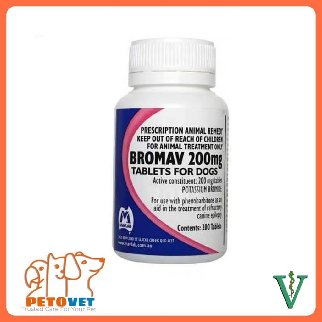 Bromav 200 mg Obat Epilepsi Untuk Anjing