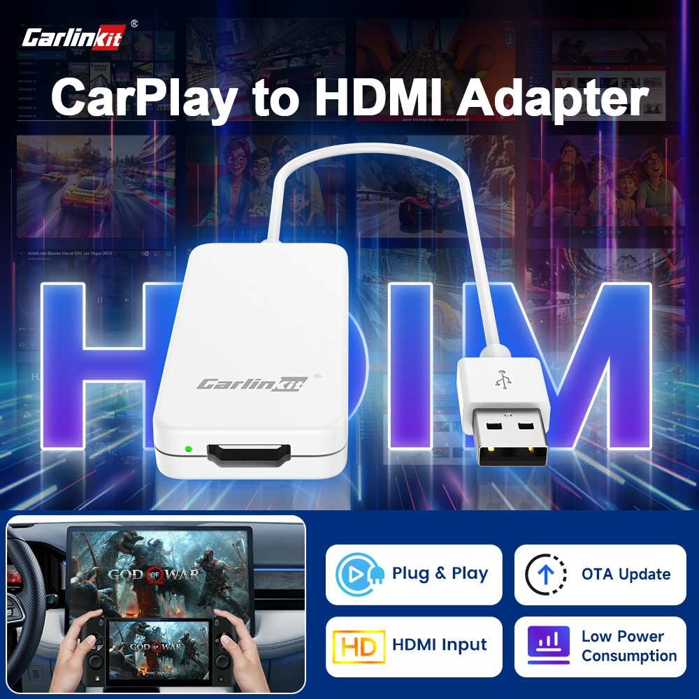 2024 New Carlinkit Car Tv Mate Adapter HD Output Usb Support Tv Stick Screen Throwers OTA Upgrade Sw