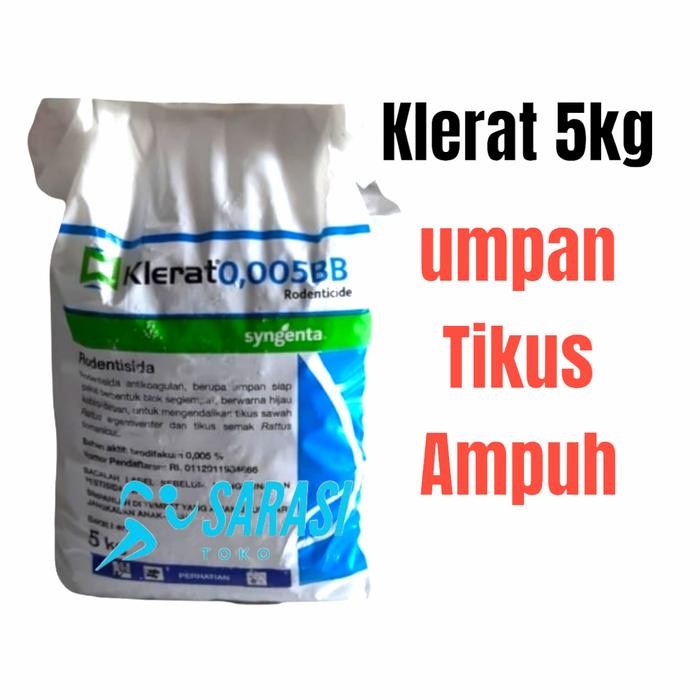 Klerat 5 Kg Racun Tikus Grab/Gosend