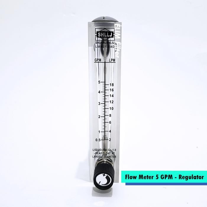 Flow Meter 5 Gpm - Flow Meter Air - Regulator