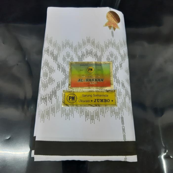 Sarung Al Barkah Samarinda Jumbo Putih
