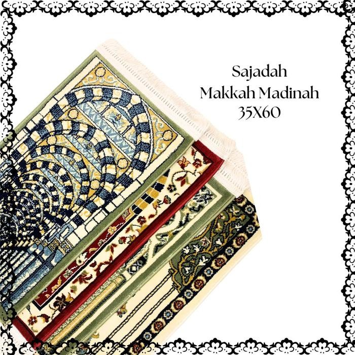 Sajadah Mini Makkah Madinah 35X60