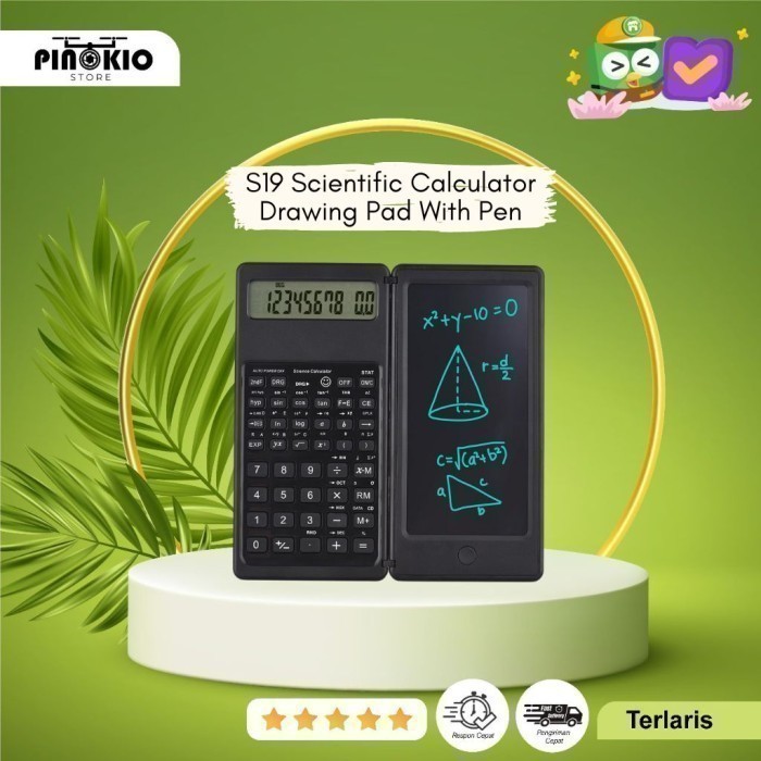 

S19 Scientific Calculator Drawing Pad With Pen - Kalkulator Pad