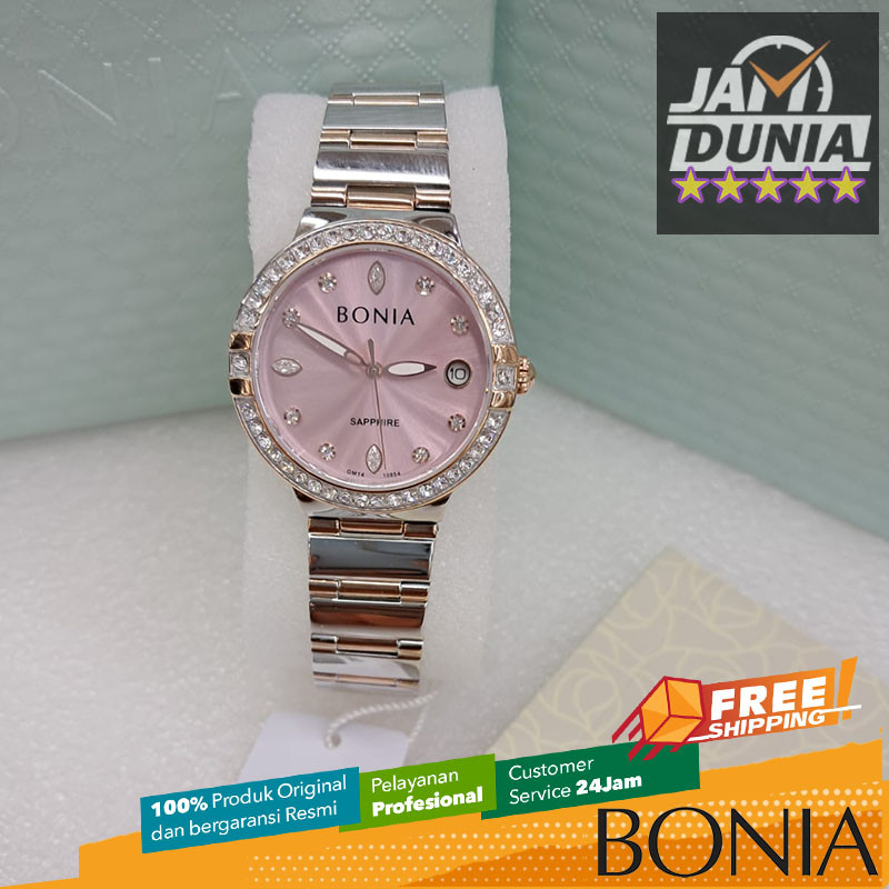 JAM TANGAN WANITA BONIA ELEGANCE SAPPHIRE ORIGINAL JAM ANALOG BONIA BNB10854-2677S BONIA BNB10854 26