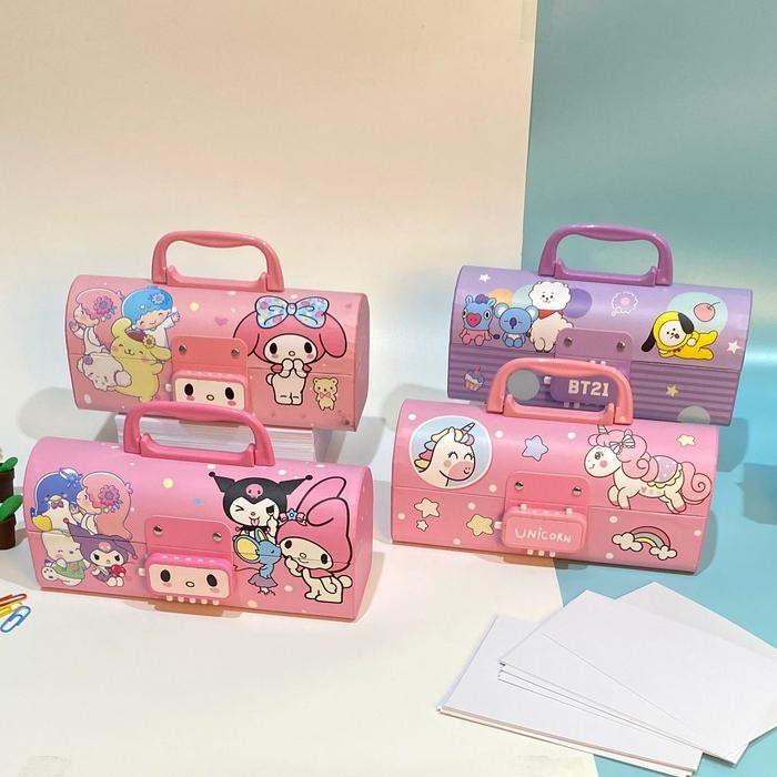 

BOS KOTAK PENSIL KARTON+KUNCI PIN/TEMPAT PENSIL/PENCIL CASE LOCKER STATIONERY KOTAK PENSIL