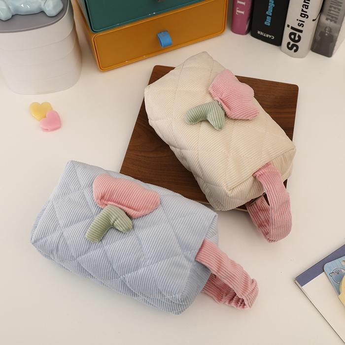 

MISMI MELLY PENCIL CASE KOTAK PENSIL SEKOLAH KORDUROI STYLISH - PC2M