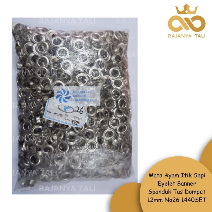 

Mata Ayam Itik Sapi Eyelet Banner Spanduk Tas Dompet 12Mm No26 1440Set