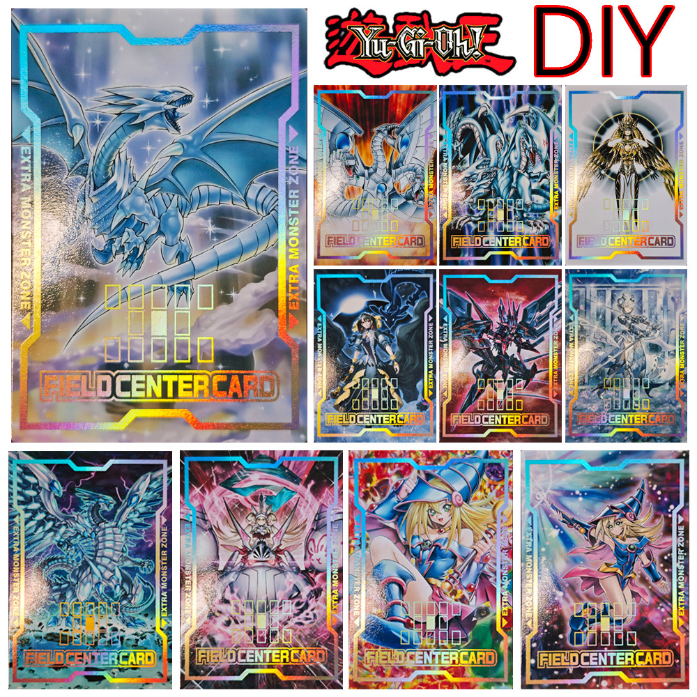 Yu-Gi-Oh Black Wizard Girl Holactie The Creator Of Light Blue-Eyes White Dragon Gold Texture