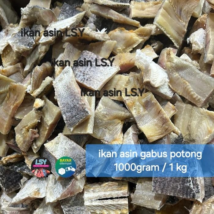 

SALE !!! IKAN ASIN GABUS POTONG TERLARIS 1000GRAM / 1 KG READYY
