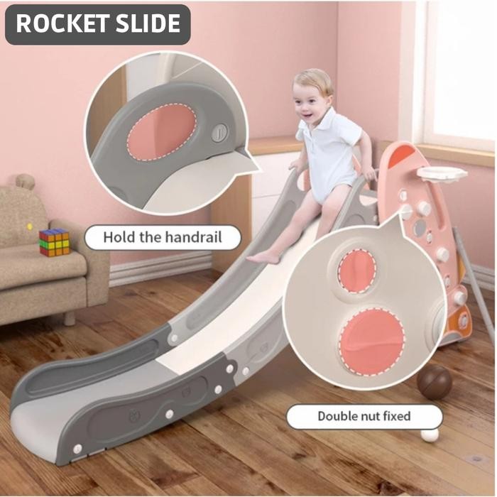 Playful Minds - Perosotan Roket Besar Mainan Seluncuran Anak Prosotan Lengkap Kuat