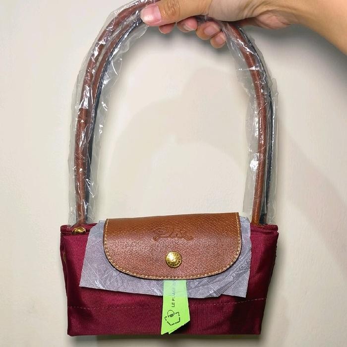 New  Totebag Wanita Longchamp Le Pliag Pinke Original Classic Warna Pink Ukuran Medium