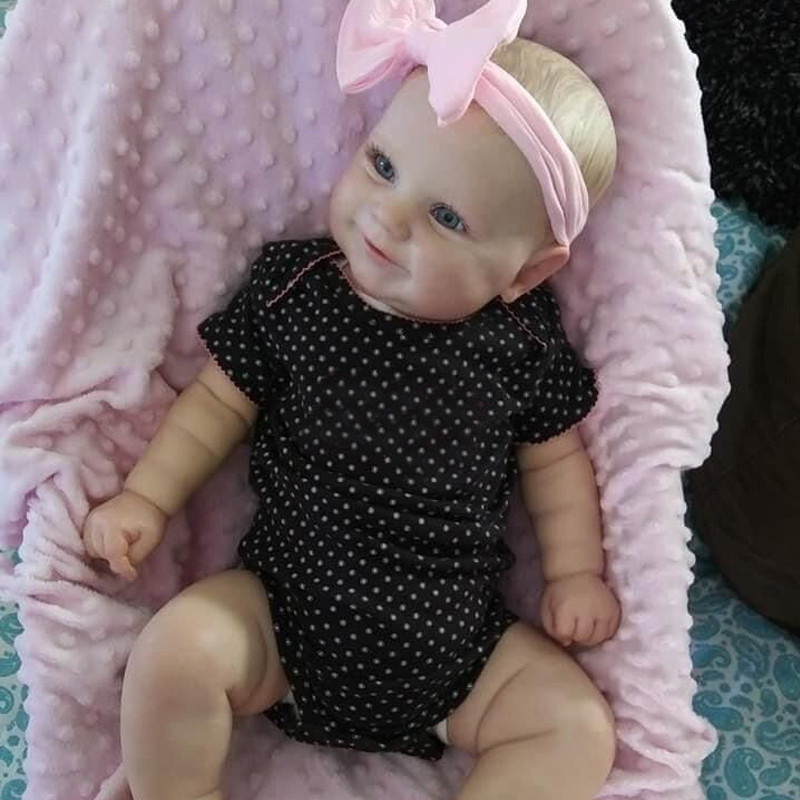 60Cm Reborn Baby Doll Toddler Cloth Body Baby Real Soft Tou  Reborn Doll Maddie Handmade Doll