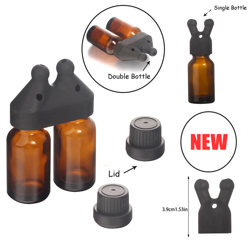 Aroma Essential Oil Inhaler Cap With 1/2Bottle Leakproof Aroma Essential Oil Inhaler Cap Essential