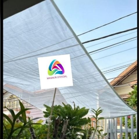 PREMIUM Paranet Nilon Putih Custom list mata ayam tebal 85%