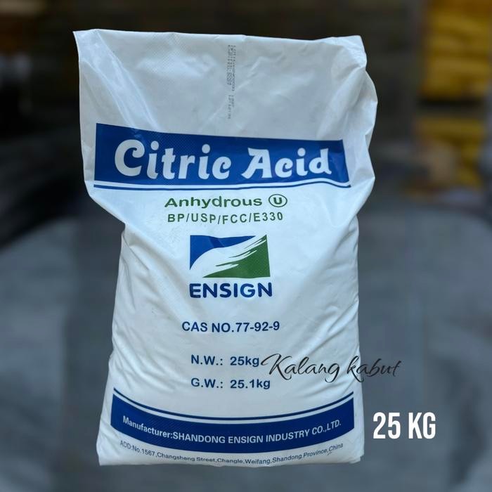 

Citric acid anhydrous - 25 kg