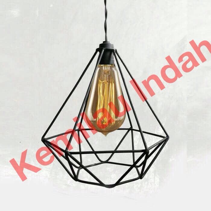 Kap Lampu Besi / Lampu Gantung / Kap Lampu Diamond