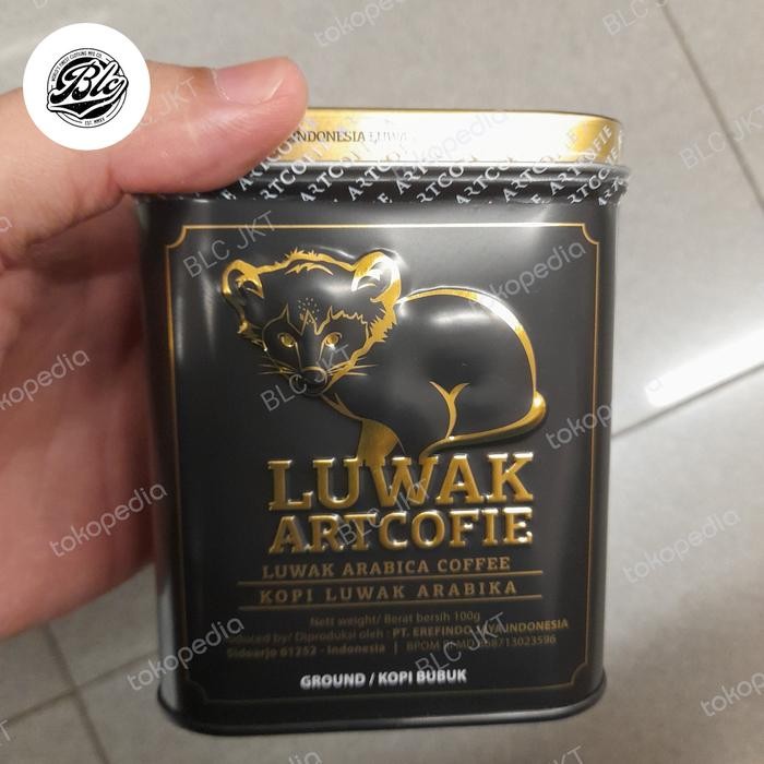 

LUWAK ARTCOFIE arabica tin box 100gr kopi bubuk ground coffee