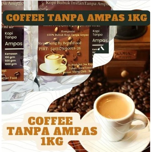

INSTANT COFFEE 1Kg Bubuk Kopi Spray Dried Tanpa AMPAS (SR01)