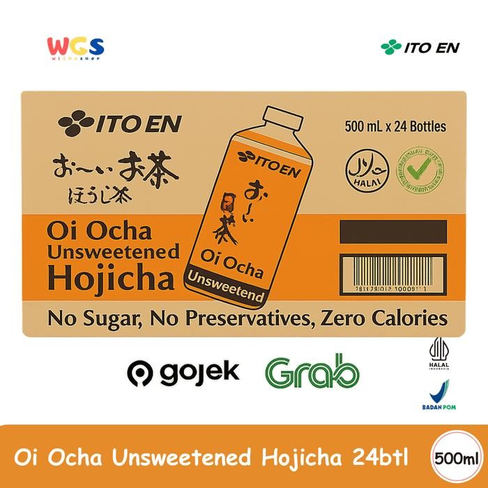 

Ito En - ItoEn Unsweetened Hojicha Roasted Green Tea 500ml/Dus - Gojek