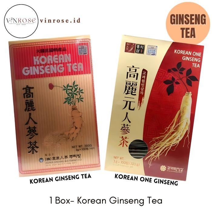 

[100 Sachet] Korean Ginseng Tea/ Korea Ginseng/ Teh Ginseng