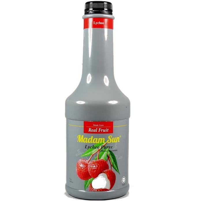 

Puree Buah Pulp Asli Rasa Thai Lychee Merk Madamsun 1000mL / 1300g