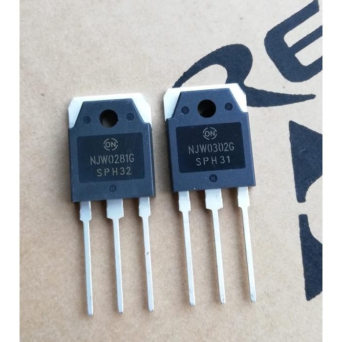 Original Set Njw0281G + Njw0302G Power Transistor Njw0281 Njw0302 Njw 0281 0302