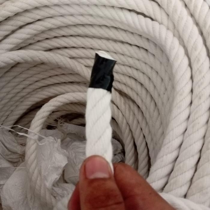 PREMIUM Tali Tambang 16mm tali Tambang Kuralon Tambang Kain Katun Putih