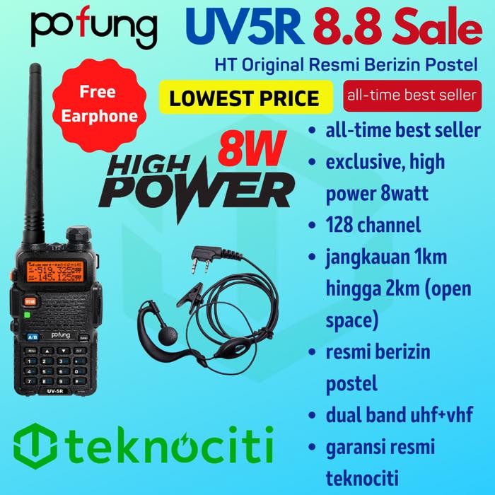 POFUNG UV-5R HT / UV5R HANDY WALKIE TALKIE