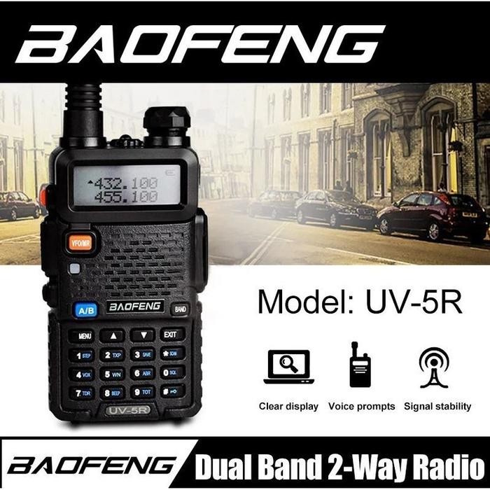 HANDIE TALKIE BAOFENG HANDY TALKY UV5R HANDI TALKI RADIO HT UV-5R BIRU