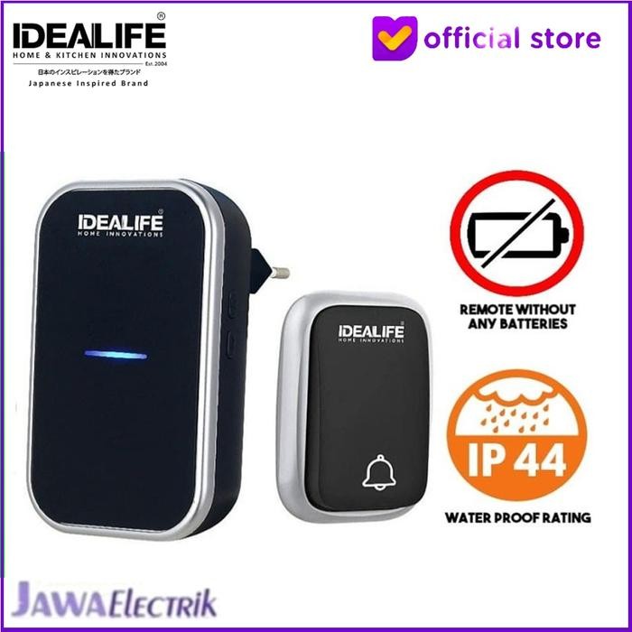 PREMIUM Idealife Doorbell Bel Rumah Wireless Idealife Il 295 + 1 Remote (Tanpa Bateray) Garansi