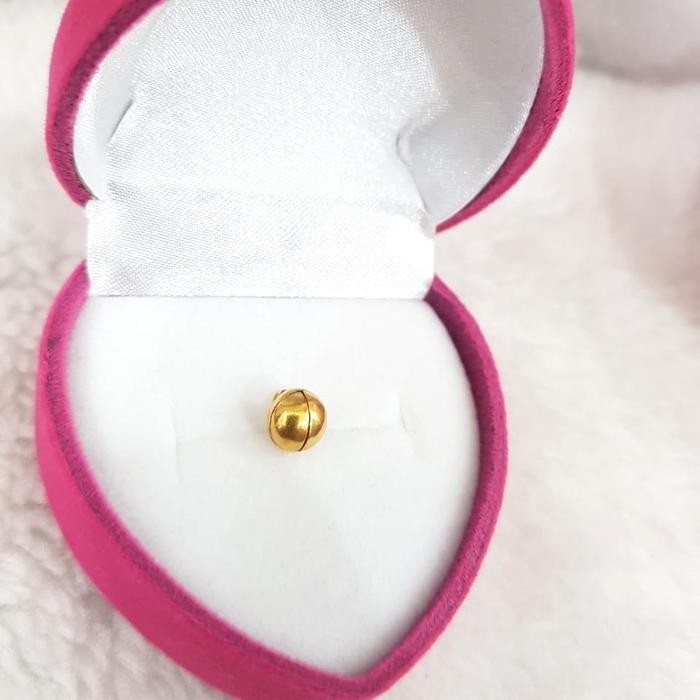 PREMIUM Liontin Bel lonceng klintingan variasi gelang kalung emas asli 70% 16K