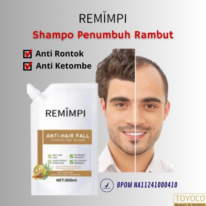 SHAMPOO REMIMPI SHAMPO ANTI RONTOK & KETOMBE SAMPO PENUMBUH PEMANJANG RAMBUT BOTAK CEPAT DAN TEBAL