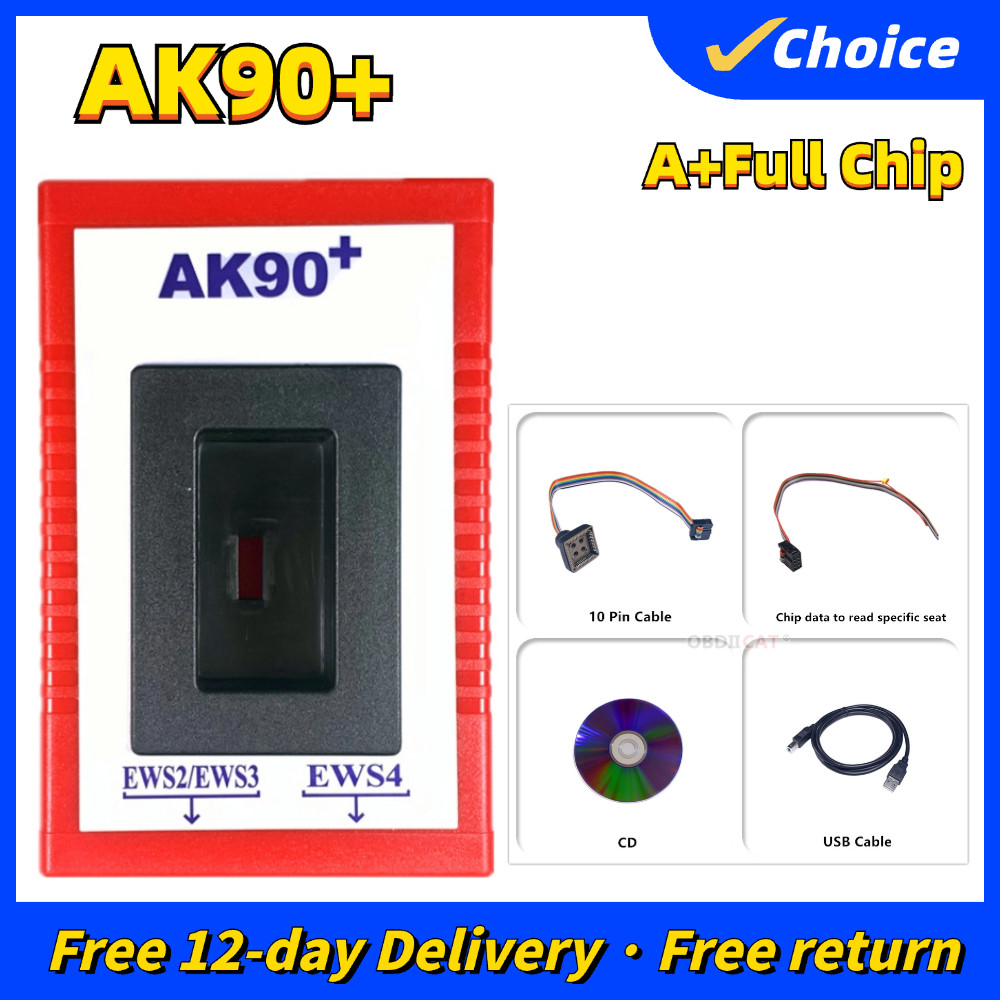 AK90 For BMW AK90+ OBD2 Car Key Programmer For BMW CAS/EWS From 1995-2009 AK 90 + Key Programming To