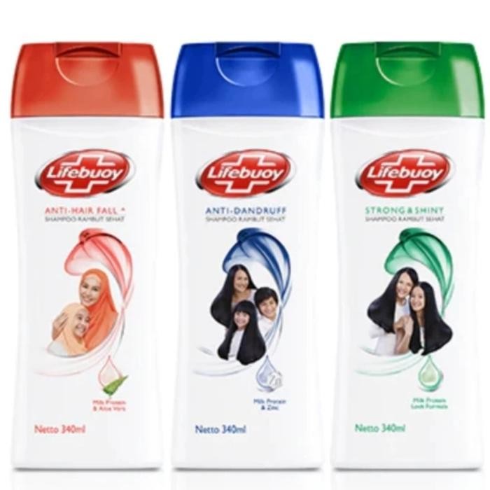 SHAMPOO LIFEBUOY BOTOL 340 ML / 310 ML/ REFIL 900 ML - BIRU/HIJAU/MERAH/KUNING
