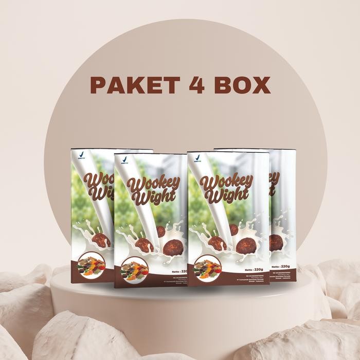 

BARANG TERLARIS Susu Wookey Rasa Aren Brown Sugar paket 4 Box
