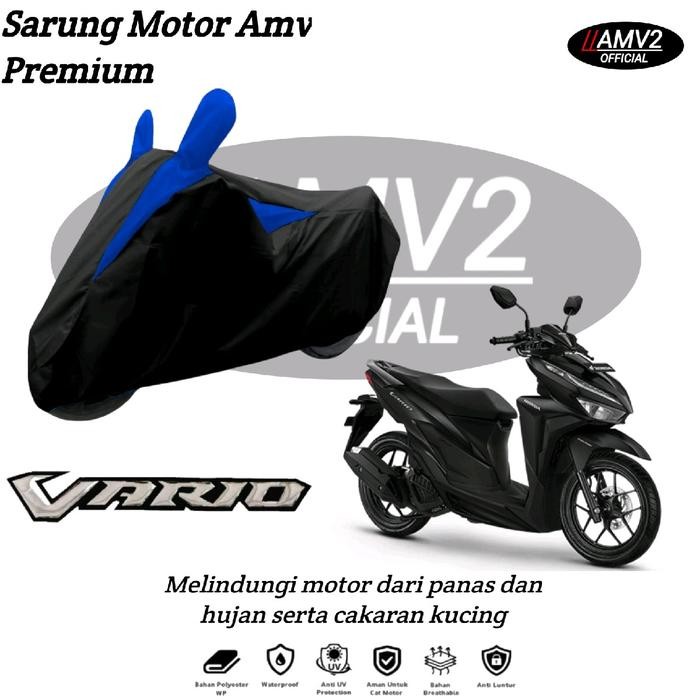 PREMIUM Cover motor Vario 125 Vario 150 Sarung motor Vario 125 Vario 150 Penutup motor Vario 125