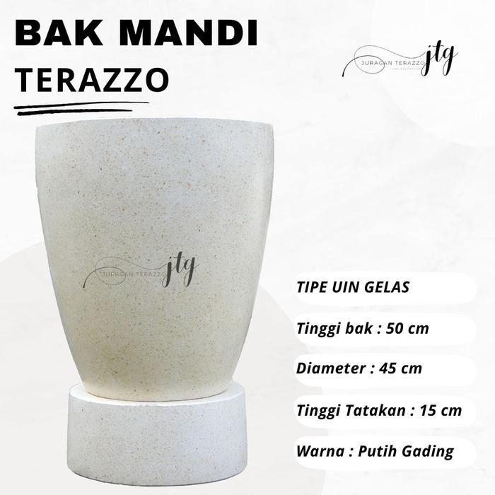 BAK MANDI TERASO UNIK MINIMALIS BAK MANDI GENTONG BAK MANDI MARMER